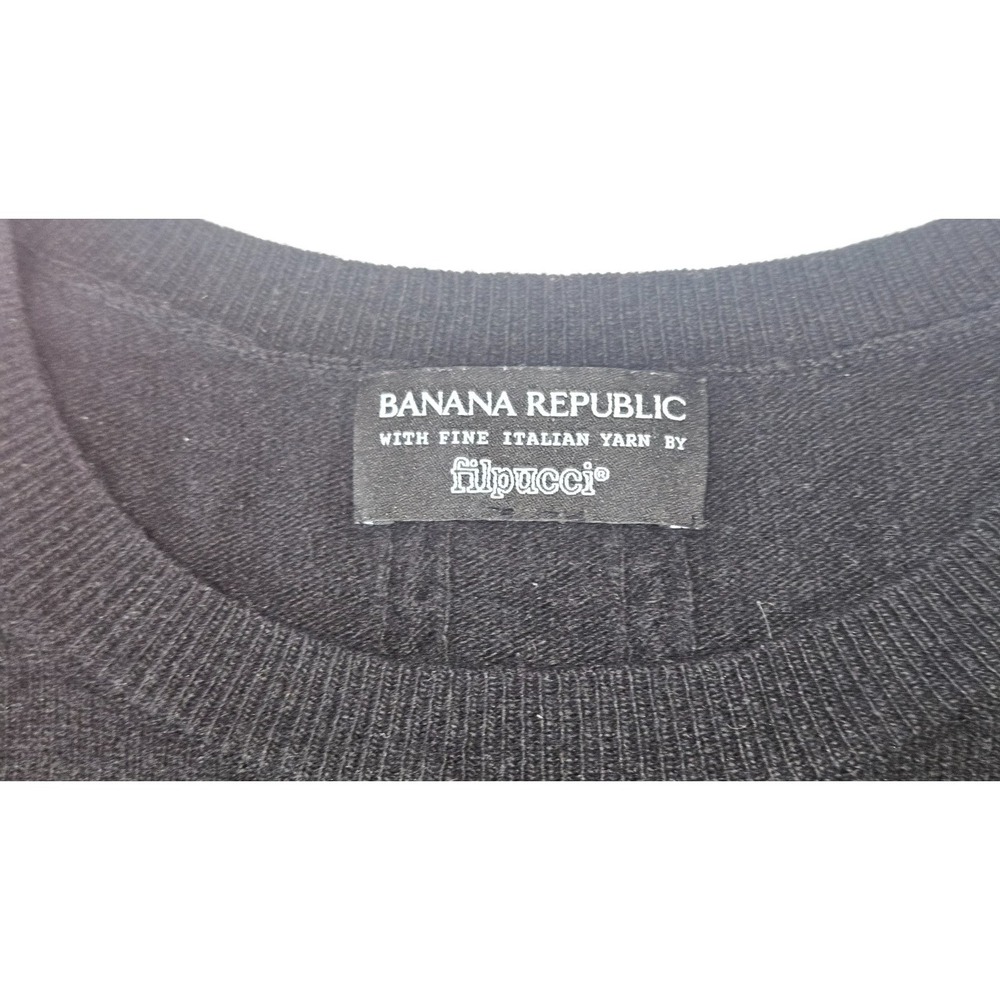 Banana Republic Filpucci Merino Cashmere Sweater Center Back Cable Knit Women's - Picture 3 of 7